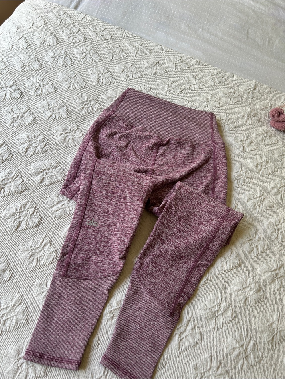 ALO Yoga Seamless Leggings in Heathered Mauve